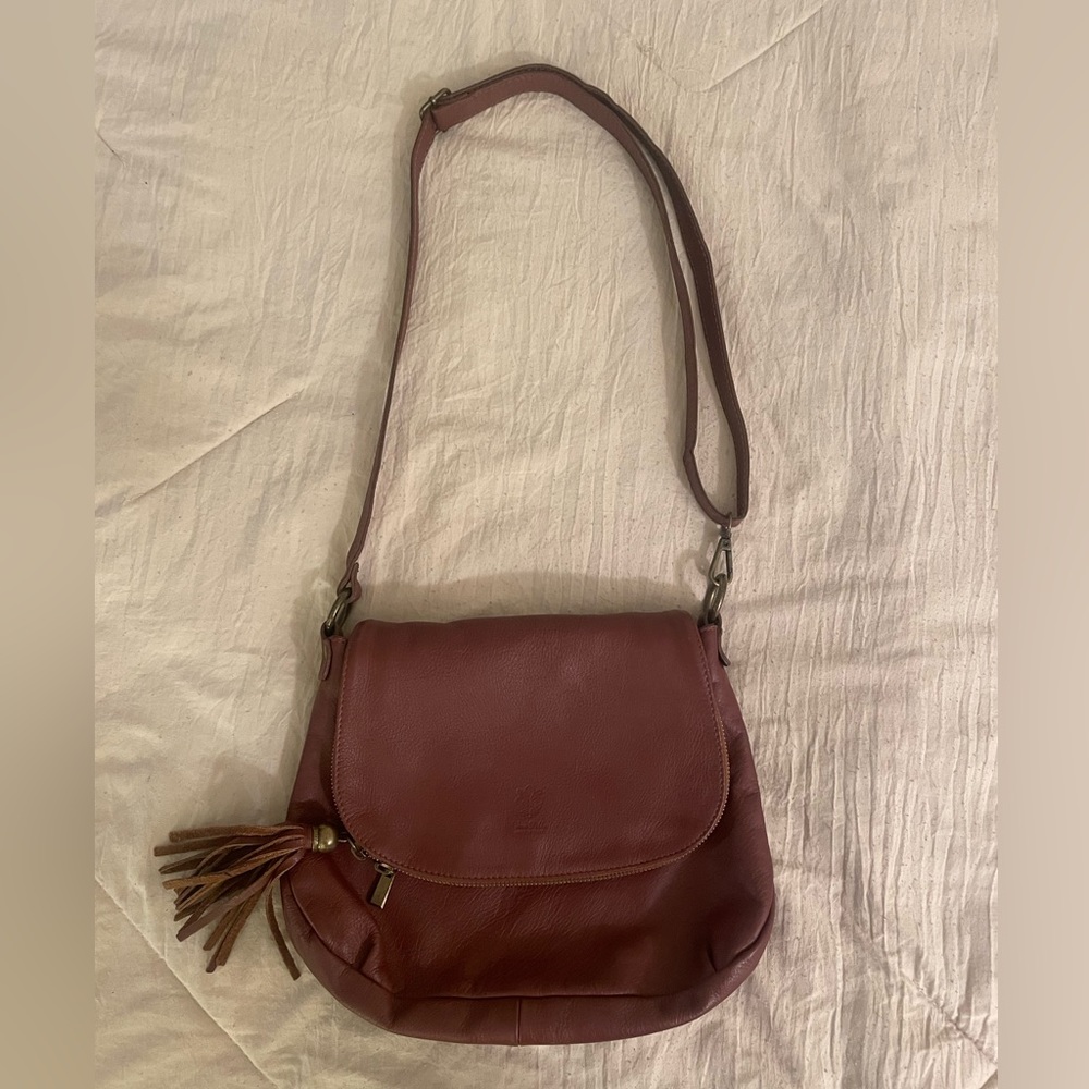 Florence brown leather cross body or shoulder bag